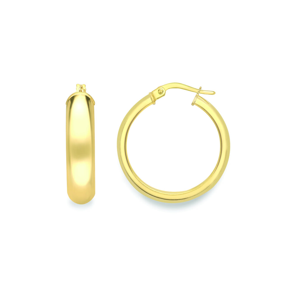 18ct Hoop Earrings