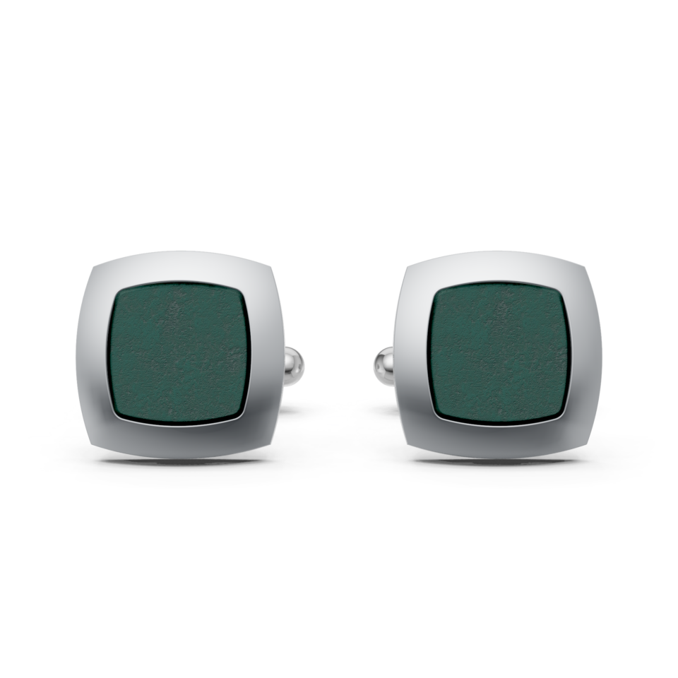 Sterling silver satin Bloodstone