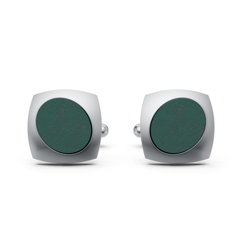 Sterling silver satin Bloodstone