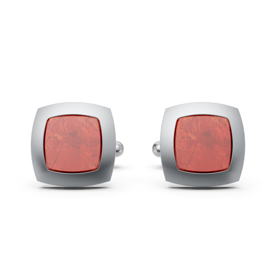 Sterling silver satin Jasper