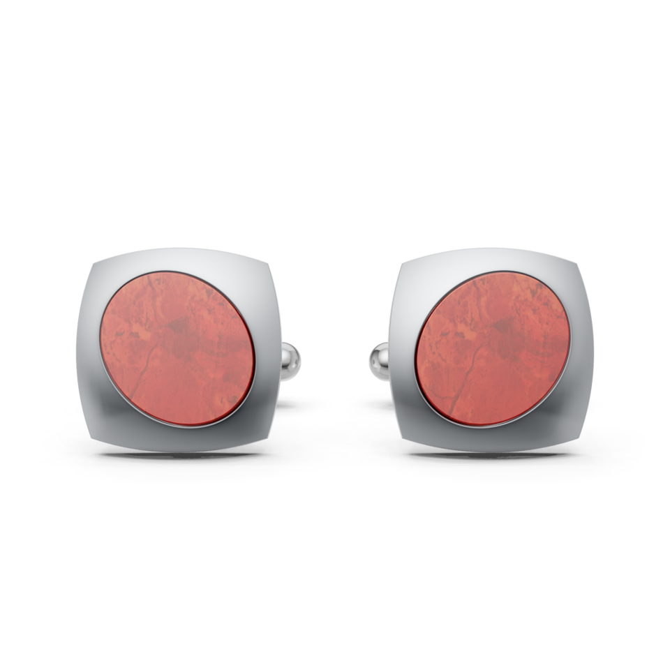 Sterling silver satin Jasper